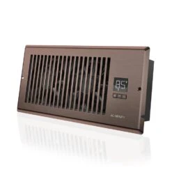 Airtap T4 120 CFM 4 In. X 10 In. Quiet Register Booster Fan With Thermostat Control, Heating Cooling AC Vent