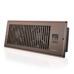 Airtap T4 120 CFM 4 In. X 12 In. Quiet Register Booster Fan With Thermostat Control, Heating Cooling AC Vent