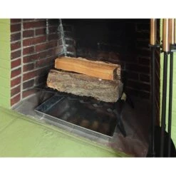 24 In. L X 15 In. D Black Sturdy Tapered Hearth Grate For Logs -Fire Place Store achla designs fireplace grates fg6 24 44 1000