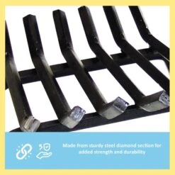 24 In. L X 15 In. D Black Sturdy Tapered Hearth Grate For Logs -Fire Place Store achla designs fireplace grates fg6 24 66 1000