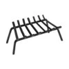 24 In. L X 17 In. D Black Sturdy Tapered Hearth Grate For Logs