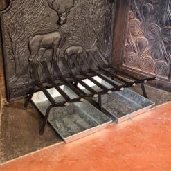 28 In. Black Sturdy Non-Tapered Fireplace Grate For Logs 9 28 In. Black Sturdy Non-Tapered Fireplace Grate For Logs -Fire Place Store achla designs fireplace grates fg6 28ntc 4f 1000