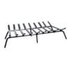 33 In. L BlackSturdy Tapered Hearth Grate For Logs