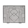 38 In. L Graphite 1-Panel Wright Design Fireplace Screen