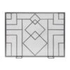 44 In. L Graphite 1-Panel Wright Design Fireplace Screen