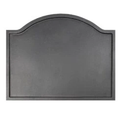 15.5 In. Tall Black Traditional Small Plain Design Fireback