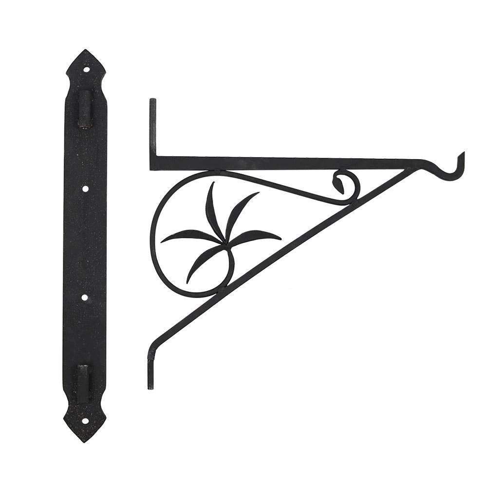 18 In. L Black Decorative Fireplace Crane With Swivel Arm 3 18 In. L Black Decorative Fireplace Crane With Swivel Arm - Image 3