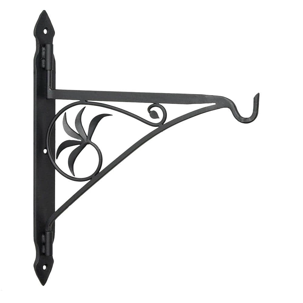 18 In. L Black Decorative Fireplace Crane With Swivel Arm 1 18 In. L Black Decorative Fireplace Crane With Swivel Arm