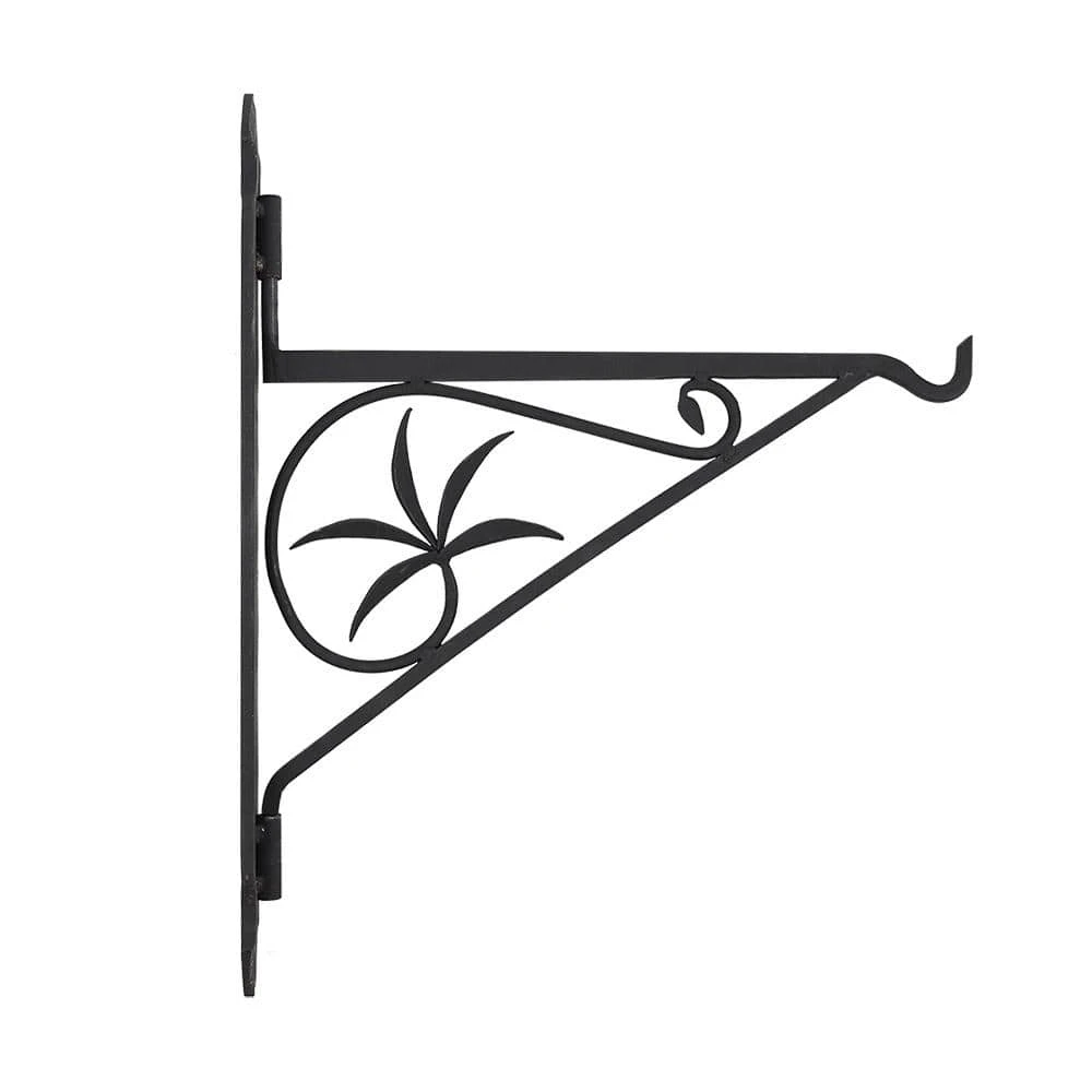 18 In. L Black Decorative Fireplace Crane With Swivel Arm 2 18 In. L Black Decorative Fireplace Crane With Swivel Arm - Image 2