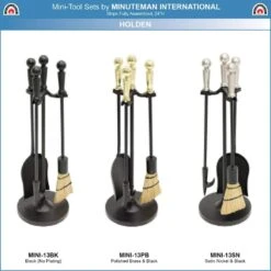 22 In. Tall Satin Nickel Holden 4-Piece Mini Fireplace Tool Set 11 22 In. Tall Satin Nickel Holden 4-Piece Mini Fireplace Tool Set -Fire Place Store achla designs fireplace tools mini 13sn fa 1000