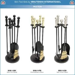 22 In. Tall Polished Brass Paxton 5-Piece Mini Fireplace Tool Set 9 22 In. Tall Polished Brass Paxton 5-Piece Mini Fireplace Tool Set -Fire Place Store achla designs fireplace tools mini 14pb 1f 1000