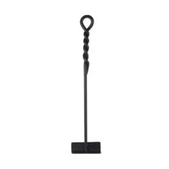 18 In. Tall Black Mini Rope Design Fireplace Hoe Tool