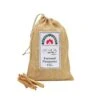 Fire Starting Fatwood Sticks In Printed Burlap Bag 8 Lbs. Natural Fatwood