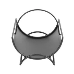 8.5 In. W Black Metropolis Fatwood Firewood Rack With 4 Lbs. Sticks Included -Fire Place Store achla designs firewood racks fwc 14 1f 1000