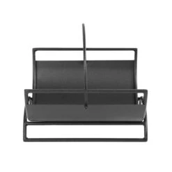 8.5 In. W Black Metropolis Fatwood Firewood Rack With 4 Lbs. Sticks Included -Fire Place Store achla designs firewood racks fwc 14 44 1000