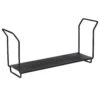 36 In. W Black Sturdy Firewood Storage Rack