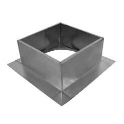 Box Is 13 In. Wide X 13 In. Long X 6 In. High Aluminum Roof Curb