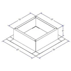 Box Is 15 In. Wide X 15 In. Long X 6 In. High Aluminum Roof Curb 17 Box Is 15 In. Wide X 15 In. Long X 6 In. High Aluminum Roof Curb -Fire Place Store active ventilation rooftop venting rc 12 h6 76 1000