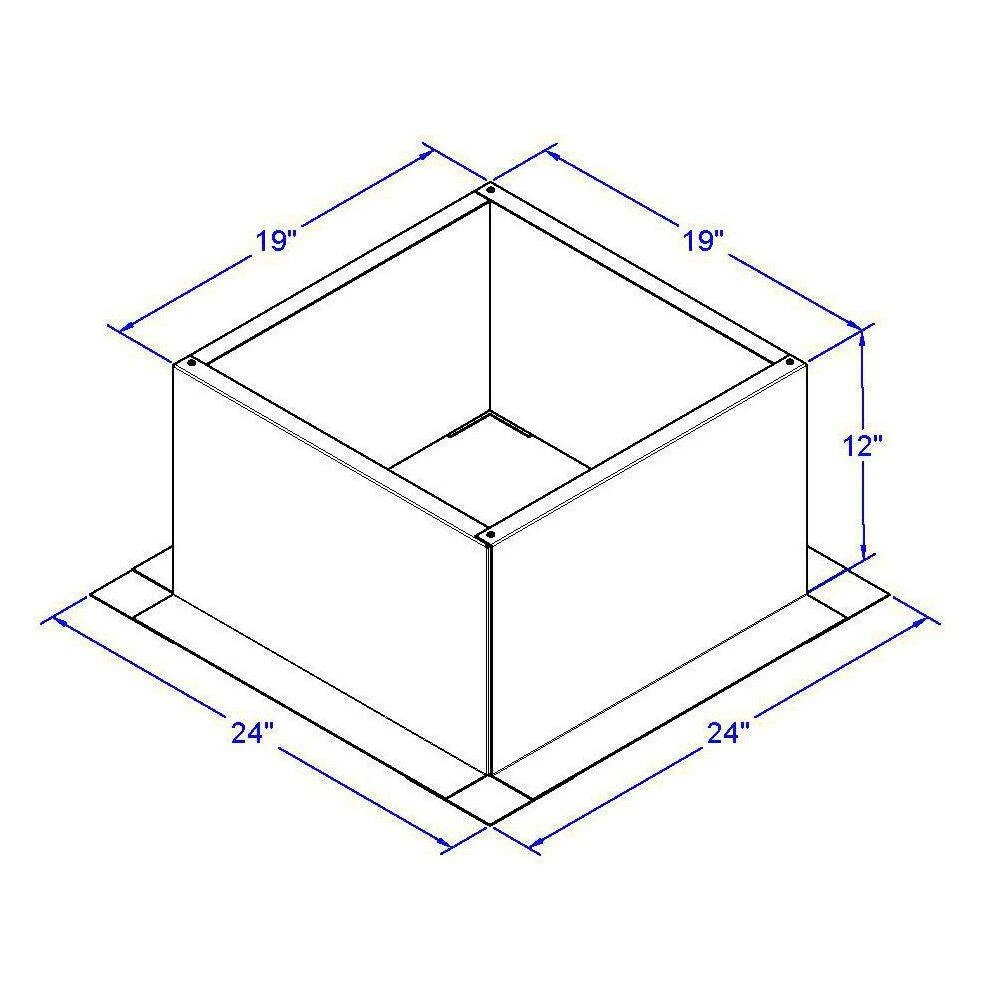 Box Is 19 In. Wide X 19 In. Long X 12 In. High Aluminum Roof Curb 7 Box Is 19 In. Wide X 19 In. Long X 12 In. High Aluminum Roof Curb - Image 7