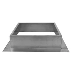 Box Is 23 In. Wide X 23 In. Long X 6 In. High Aluminum Roof Curb -Fire Place Store active ventilation rooftop venting rc 20 h6 4f 1000