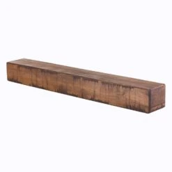 Rustic 60 In. Aged Oak Mantel -Fire Place Store aged oak dogberry collections mantel shelves m rust 6005 agok none 1f 1000