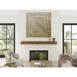 Rustic 60 In. Aged Oak Mantel -Fire Place Store aged oak dogberry collections mantel shelves m rust 6005 agok none 31 1000