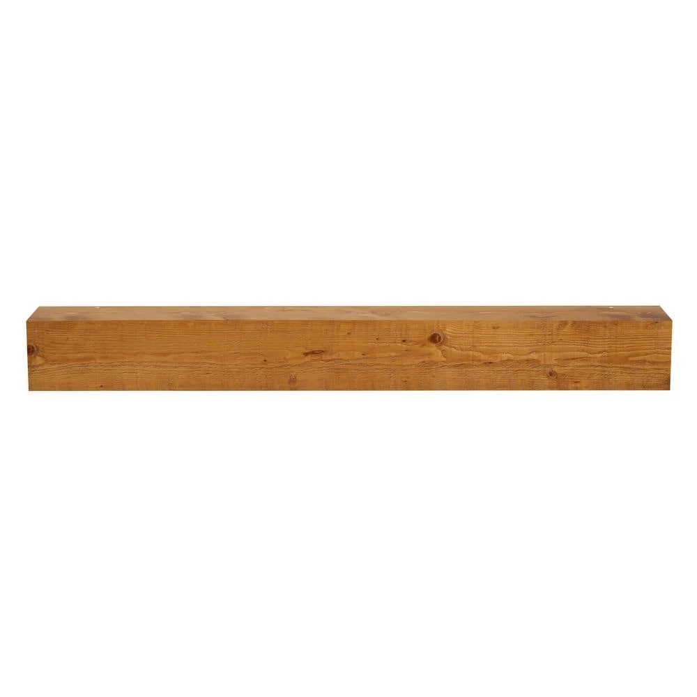 48 In. Aged Oak Beam Wood Fireplace Mantel Shelf 1 48 In. Aged Oak Beam Wood Fireplace Mantel Shelf