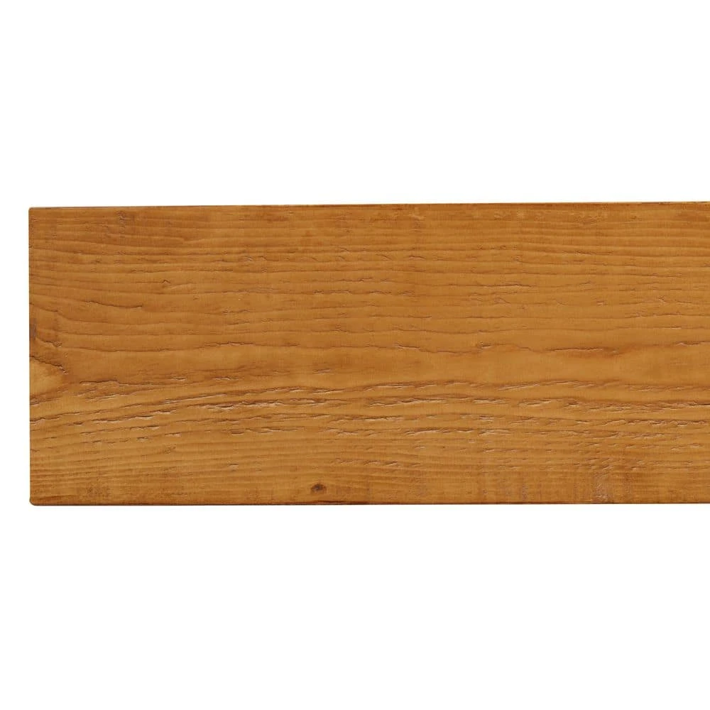 48 In. Aged Oak Beam Wood Fireplace Mantel Shelf 2 48 In. Aged Oak Beam Wood Fireplace Mantel Shelf - Image 2