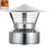 6 In. Rain Cap With Bird Mesh 3/4 In. For Double Wall Chimney Pipe