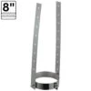 8 In. X 15 In. Elbow Strap For Double Wall Chimney Pipe