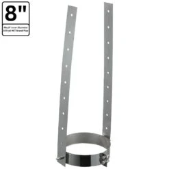 8 In. X 15 In. Elbow Strap For Double Wall Chimney Pipe