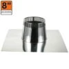 8 In. X 12 In. Flat Roof Flashing For Double Wall Chimney Pipe