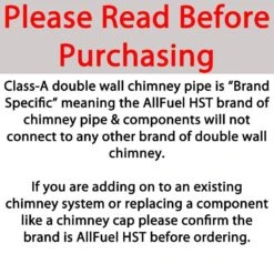 8 In. X 9 In. Double Wall Chimney Pipe -Fire Place Store allfuel hst chimney pipe bl ev rb sht8ss9 4f 1000