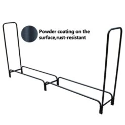 8 Ft. Heavy-Duty Indoor Outdoor Firewood Rack Log Rack Wood Rack -Fire Place Store alpulon firewood racks zmwv225 1f 1000