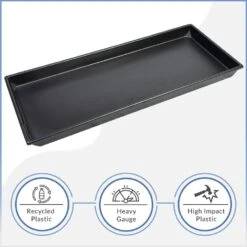 39.50 In. X 16.50 In. Heavy Duty Plastic HVAC Condensate Drain Pan With Drain Hose Adapter -Fire Place Store american built pro grow room ventilation cdp3714 p1 1f 1000