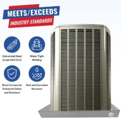 62 In. X 32 In. Steel Drain Pan For Gas And Electric HVAC Units With Drain Hose Adapter -Fire Place Store american built pro grow room ventilation cdp6030gs 44 1000