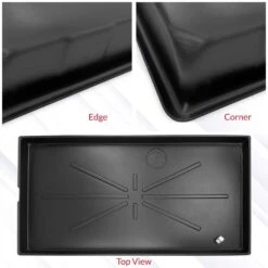 64 In. X 34 In. Heavy Duty Plastic HVAC Condensate Drain Pan W/ Drain Hose Adapter -Fire Place Store american built pro grow room ventilation cpd6030 p1 c3 1000