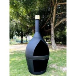 55.11 In. H Outdoor Fireplace Wood Chiminea Burning Fire Pits With Wood Storage 13 55.11 In. H Outdoor Fireplace Wood Chiminea Burning Fire Pits With Wood Storage -Fire Place Store amity trun llc chimineas bg01bellybear4 40 1000