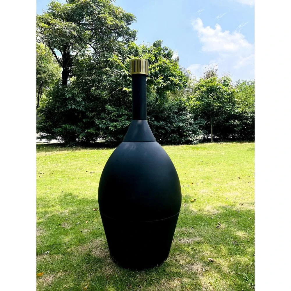 55.11 In. H Outdoor Fireplace Wood Chiminea Burning Fire Pits With Wood Storage 6 55.11 In. H Outdoor Fireplace Wood Chiminea Burning Fire Pits With Wood Storage - Image 6