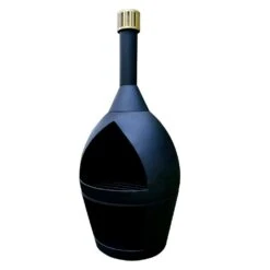 55.11 In. H Outdoor Fireplace Wood Chiminea Burning Fire Pits With Wood Storage 19 55.11 In. H Outdoor Fireplace Wood Chiminea Burning Fire Pits With Wood Storage -Fire Place Store amity trun llc chimineas bg01bellybear4 fa 1000