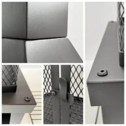 42 In. Outdoor Fireplace Wood Chiminea Burning Fire Pits With Wood Storage -Fire Place Store amity trun llc chimineas pf02frisco 44 1000