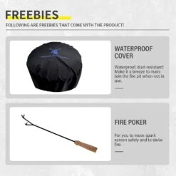 23 In. Dia Moon Phase Outdoor Wood Burning Fire Stove With Cover -Fire Place Store amity trun llc outdoor fireplaces pf04wonder3 44 1000