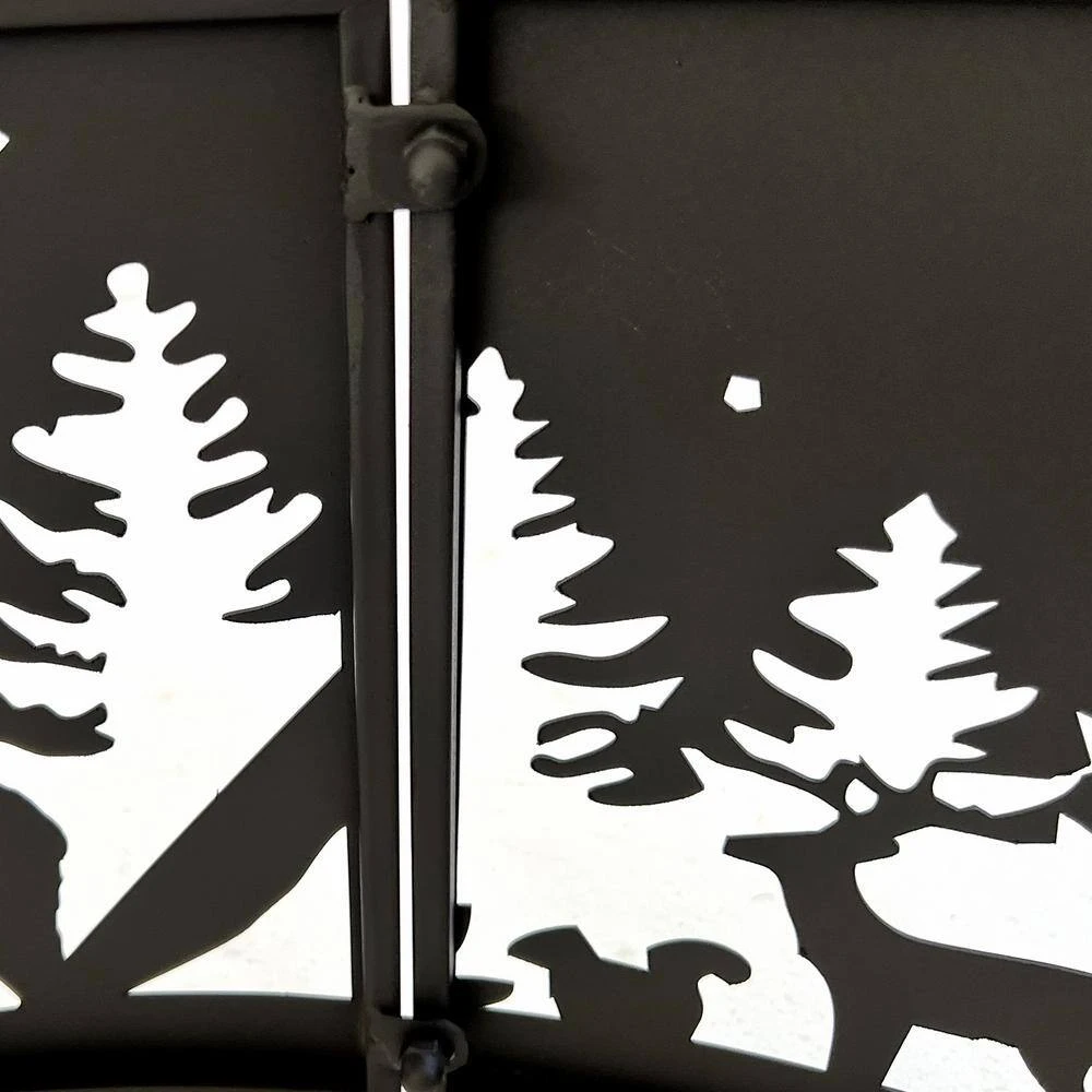 34 In. X 10 In. Outdoor Wood Burning Fire Ring In Black, Campsite 5 34 In. X 10 In. Outdoor Wood Burning Fire Ring In Black, Campsite - Image 5