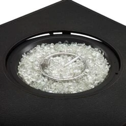 Henley 42 In. X 24.5 In. Square Aluminum LPGNG Fire Pit Kit -Fire Place Store antique bronze fire sense fire pit kits 63225 1f 1000