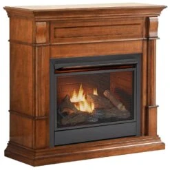 Dual Fuel Ventless Gas Fireplace - 26,000 BTU, T-Stat Control, Apple Spice Finish, Model DFS-300T-3AS -Fire Place Store apple spice duluth forge gas fireplaces 179208 76 1000