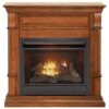 Dual Fuel Ventless Gas Fireplace - 26,000 BTU, Remote Control, Apple Spice Finish, Model DFS-300R-3AS