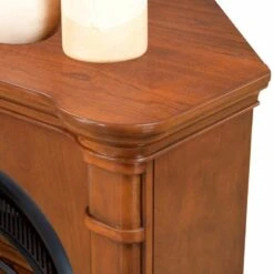 FS100T-3AS Ventless Fireplace System 10K BTU Duel Fuel Thermostat Insert And Apple Spice Mantel -Fire Place Store apple spice procom gas fireplaces 170193 76 1000