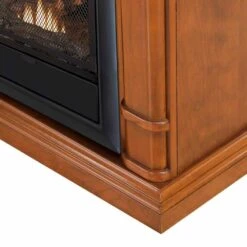 FS100T-3AS Ventless Fireplace System 10K BTU Duel Fuel Thermostat Insert And Apple Spice Mantel -Fire Place Store apple spice procom gas fireplaces 170193 fa 1000