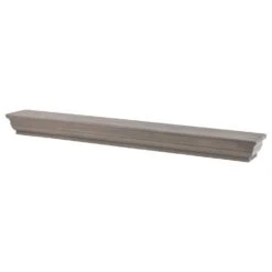 60 In. Ash Gray Shaker Mantel Shelf -Fire Place Store ash gray mantel shelves m shak 6077 gash none 4f 1000