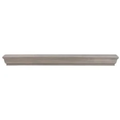 60 In. Ash Gray Shaker Mantel Shelf -Fire Place Store ash gray mantel shelves m shak 6077 gash none c3 1000